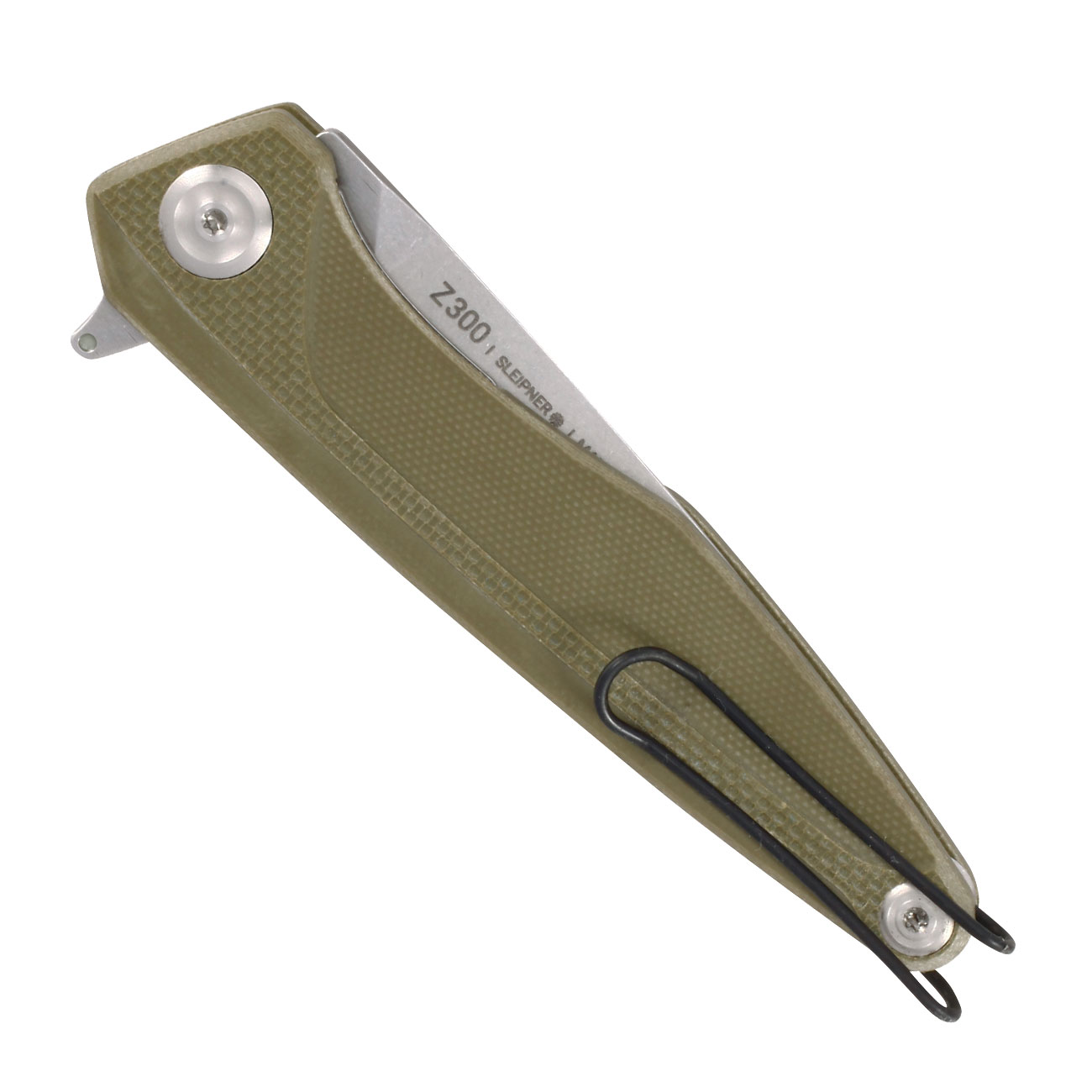 ANV Knives Einhandmesser Z300 G10 Sleipner Stahl oliv/stonewash inkl. Grtelclip Bild 5