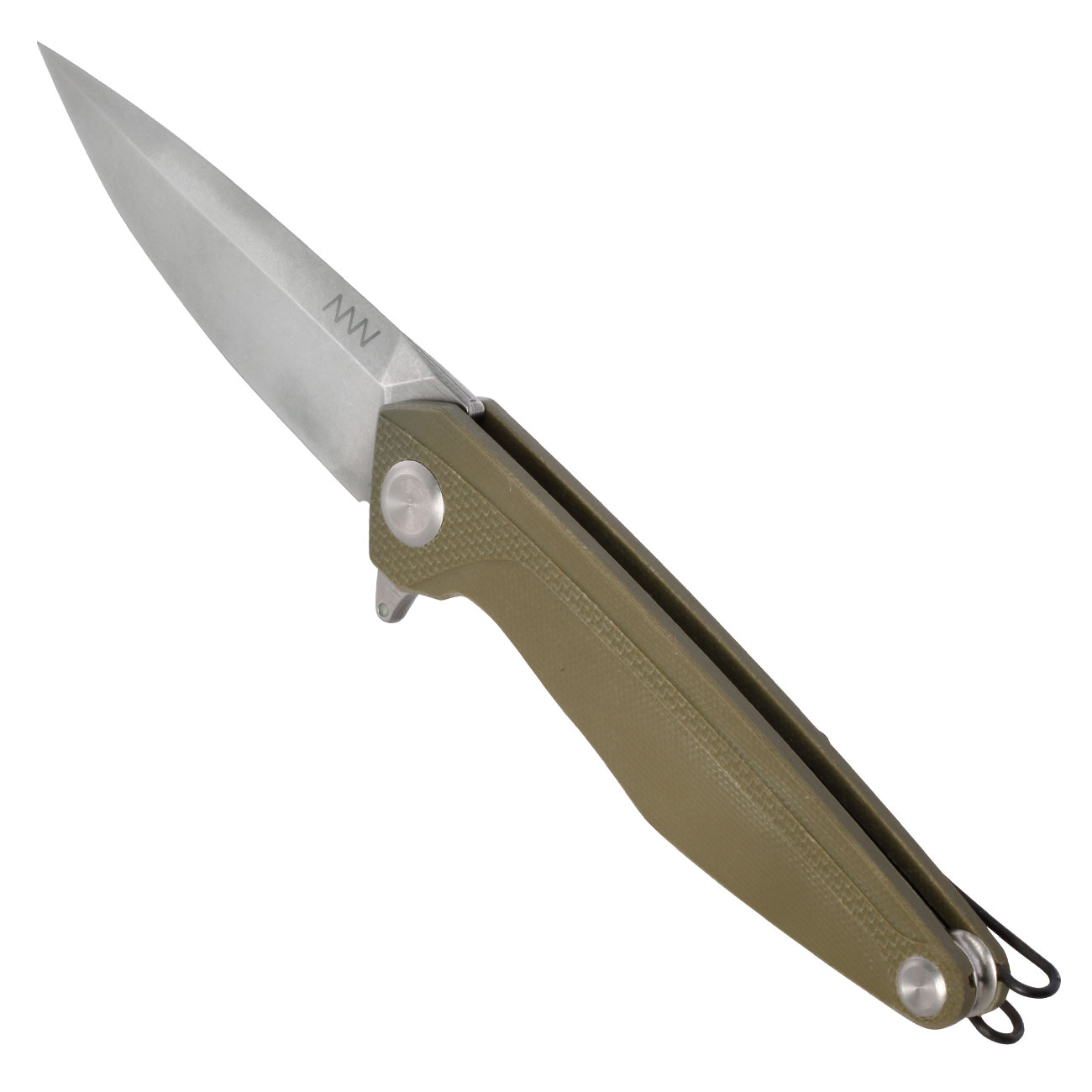 ANV Knives Einhandmesser Z300 G10 Sleipner Stahl oliv/stonewash inkl. Grtelclip Bild 6