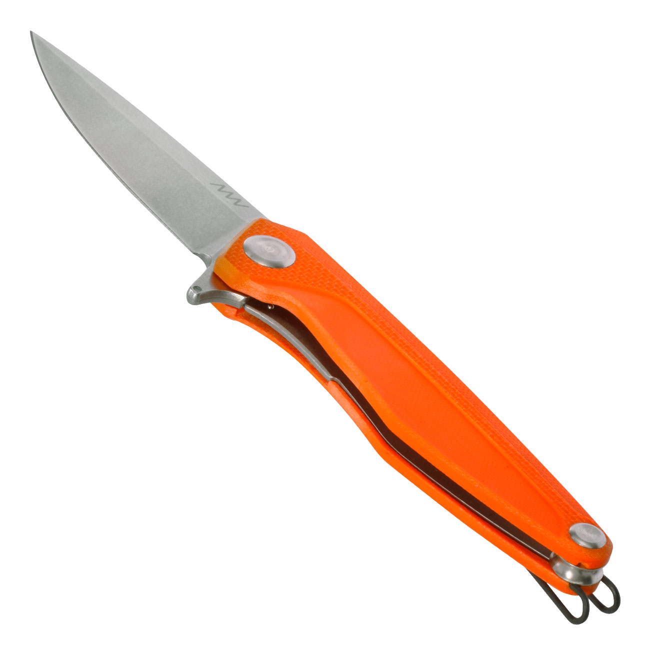 ANV Knives Einhandmesser Z300 G10 Sleipner Stahl orange/stonewash inkl. Grtelclip Bild 2