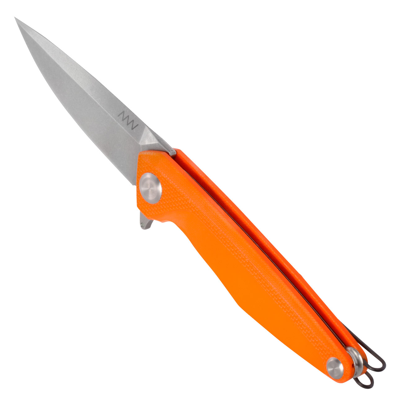 ANV Knives Einhandmesser Z300 G10 Sleipner Stahl orange/stonewash inkl. Grtelclip Bild 6