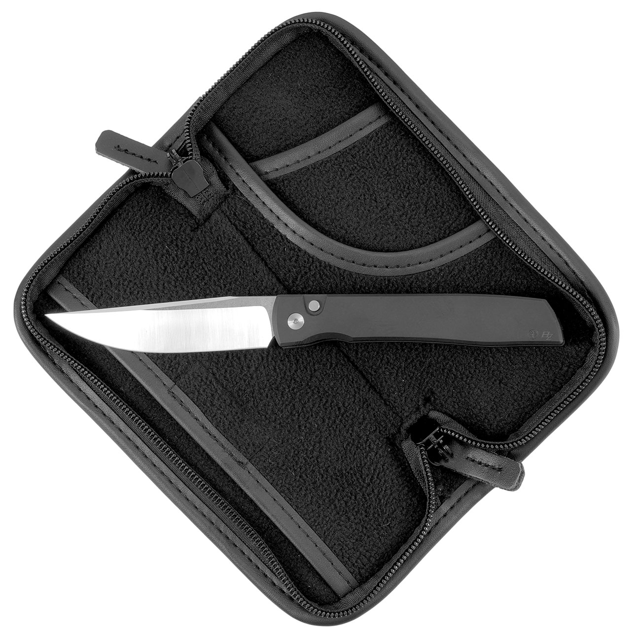 Bker Springmesser Urban Trapper Automatik schwarz inkl. Filz-Etui und Grtelclip Bild 6