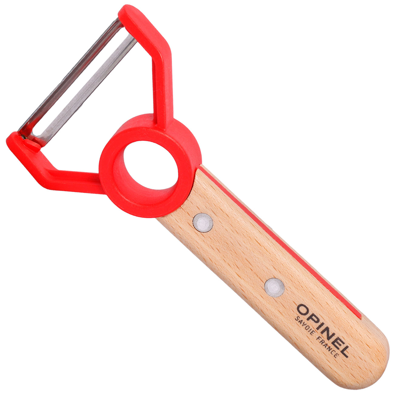 Opinel Kchenset fr Kinder le petit chef rot 3-teilig Messer, Schler und Fingerschutz Bild 3