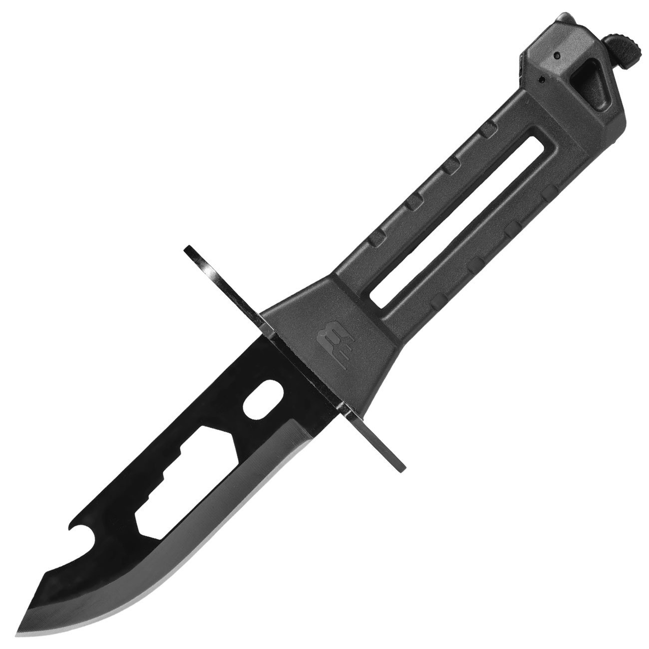 Black Bunker BM8 Bajonett Messer schwarz f. BB BM8 Survival Luftgewehr Bild 3