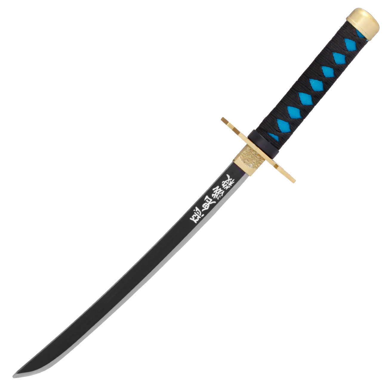 Haller Mini Katana Demon Slayer Muichiro schwarz/blau inkl. Scheide und Schwertstnder Bild 1