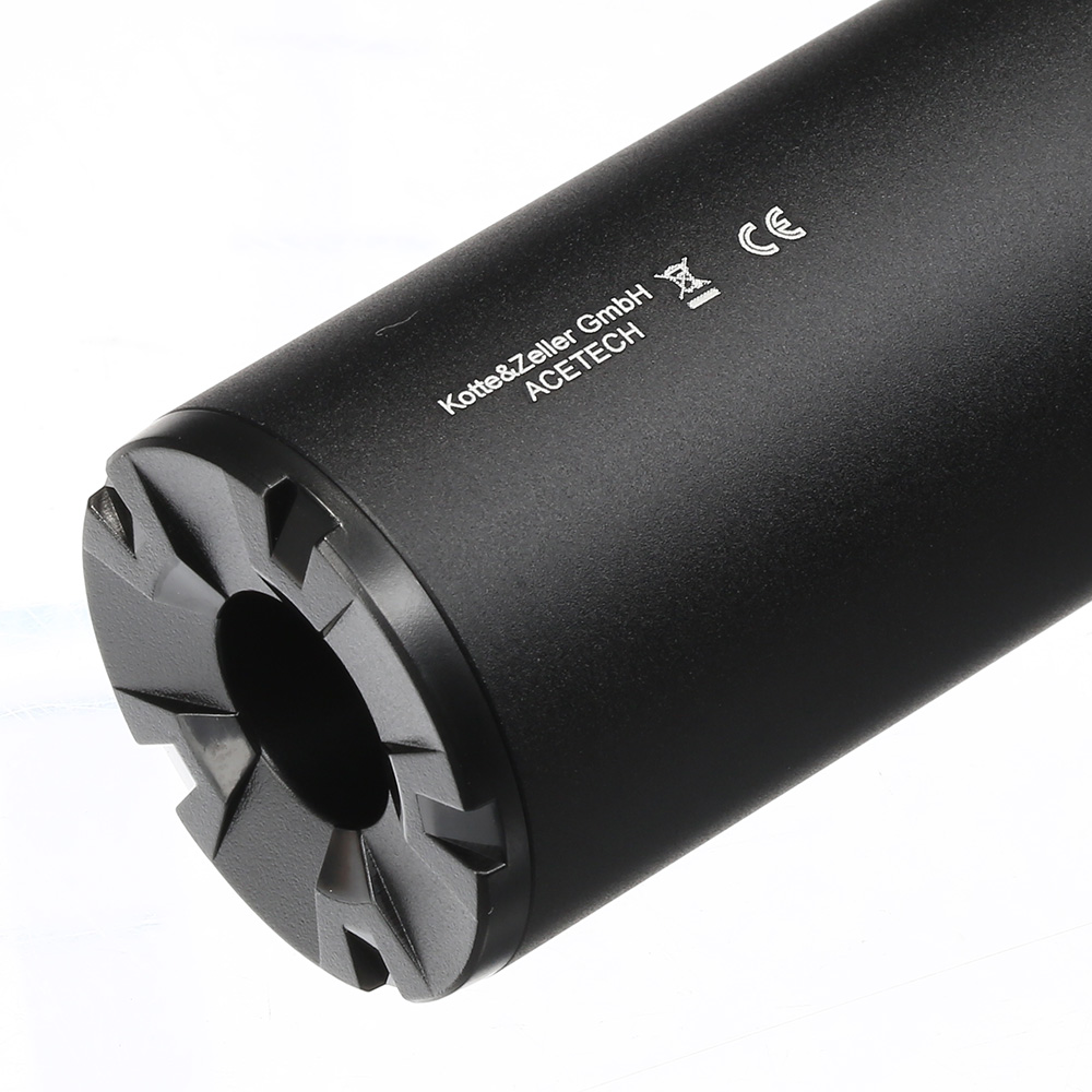 Acetech Lighter R Aluminium Silencer Mini Tracer Unit inkl. LiPo Akku 11mm+ / 14mm- schwarz Bild 4