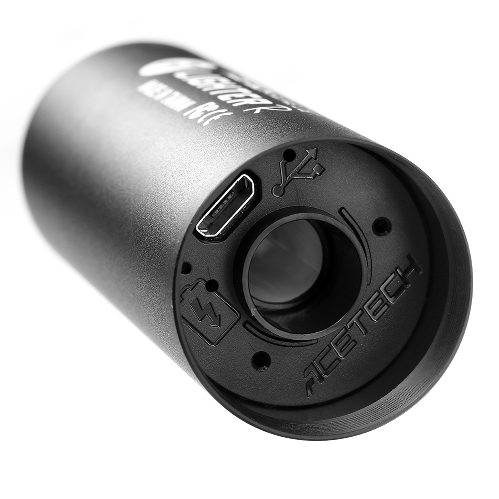 Acetech Lighter R Aluminium Silencer Mini Tracer Unit inkl. LiPo Akku 11mm+ / 14mm- schwarz Bild 6