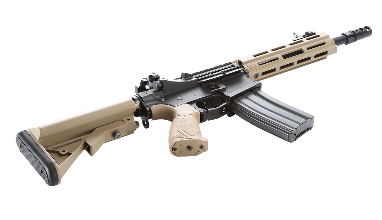 Versandrckufer G&G CM16 Raider 2.0 M-LOK Komplettset S-AEG 6mm BB Desert Tan Bild 5