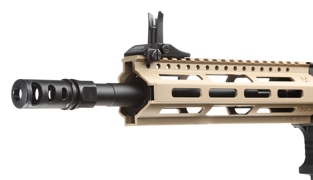 Versandrckufer G&G CM16 Raider 2.0 M-LOK Komplettset S-AEG 6mm BB Desert Tan Bild 6