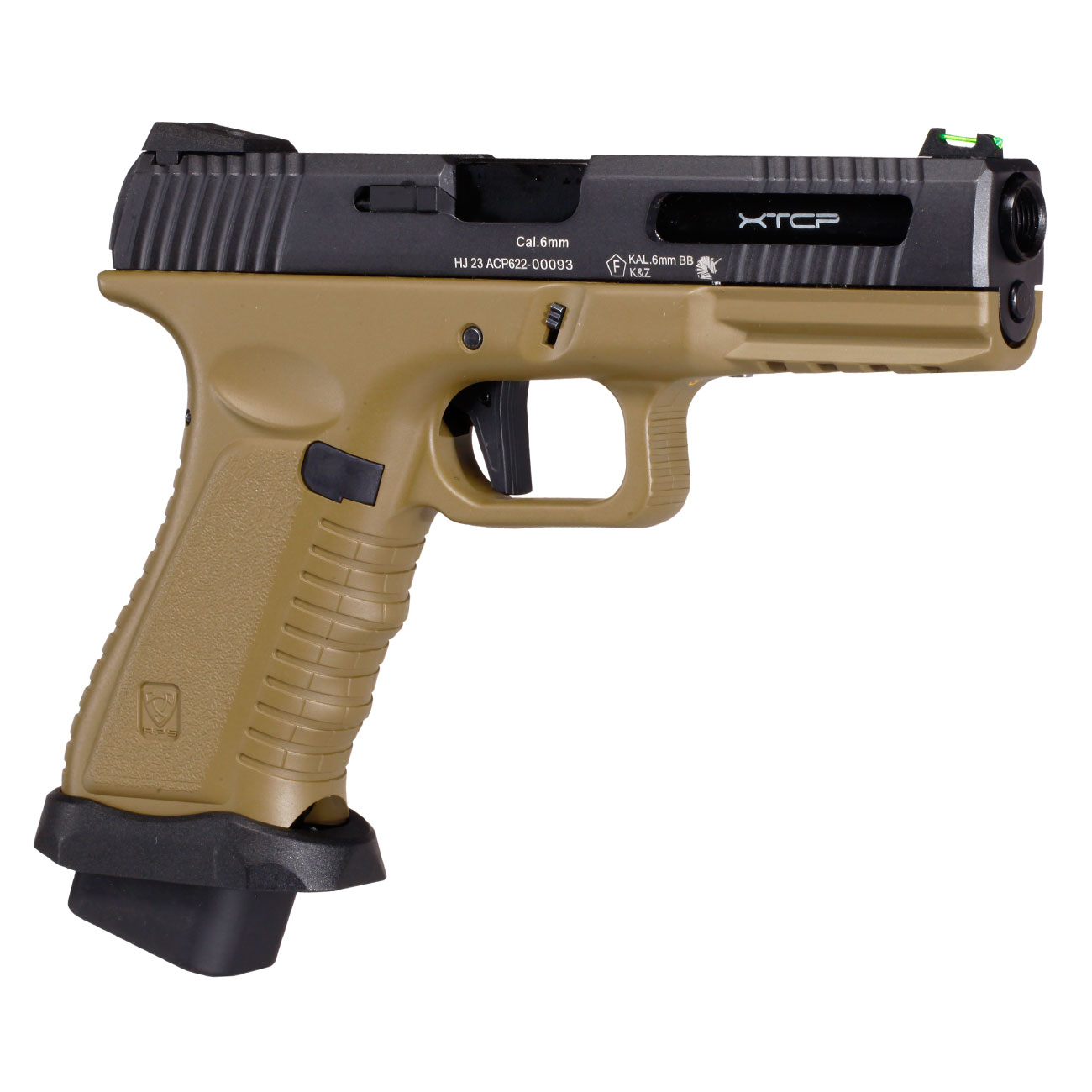 APS XTCP Xtreme Training Combat Pistol mit Metallschlittten GBB 6mm BB Dark Earth Bild 7