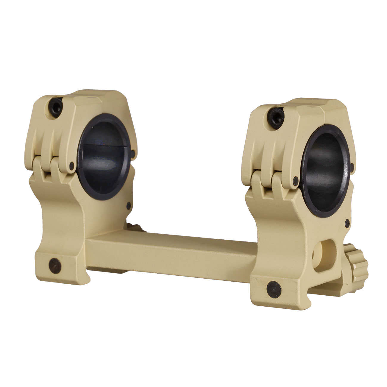 Aim-O M10 QD-L High Integral Mount fr 25 / 30mm Zielfernrohre mit Wasserwaage tan Bild 3