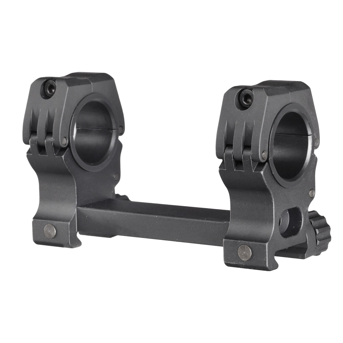 Aim-O M10 QD-L High Integral Mount fr 25 / 30mm Zielfernrohre mit Wasserwaage schwarz Bild 3