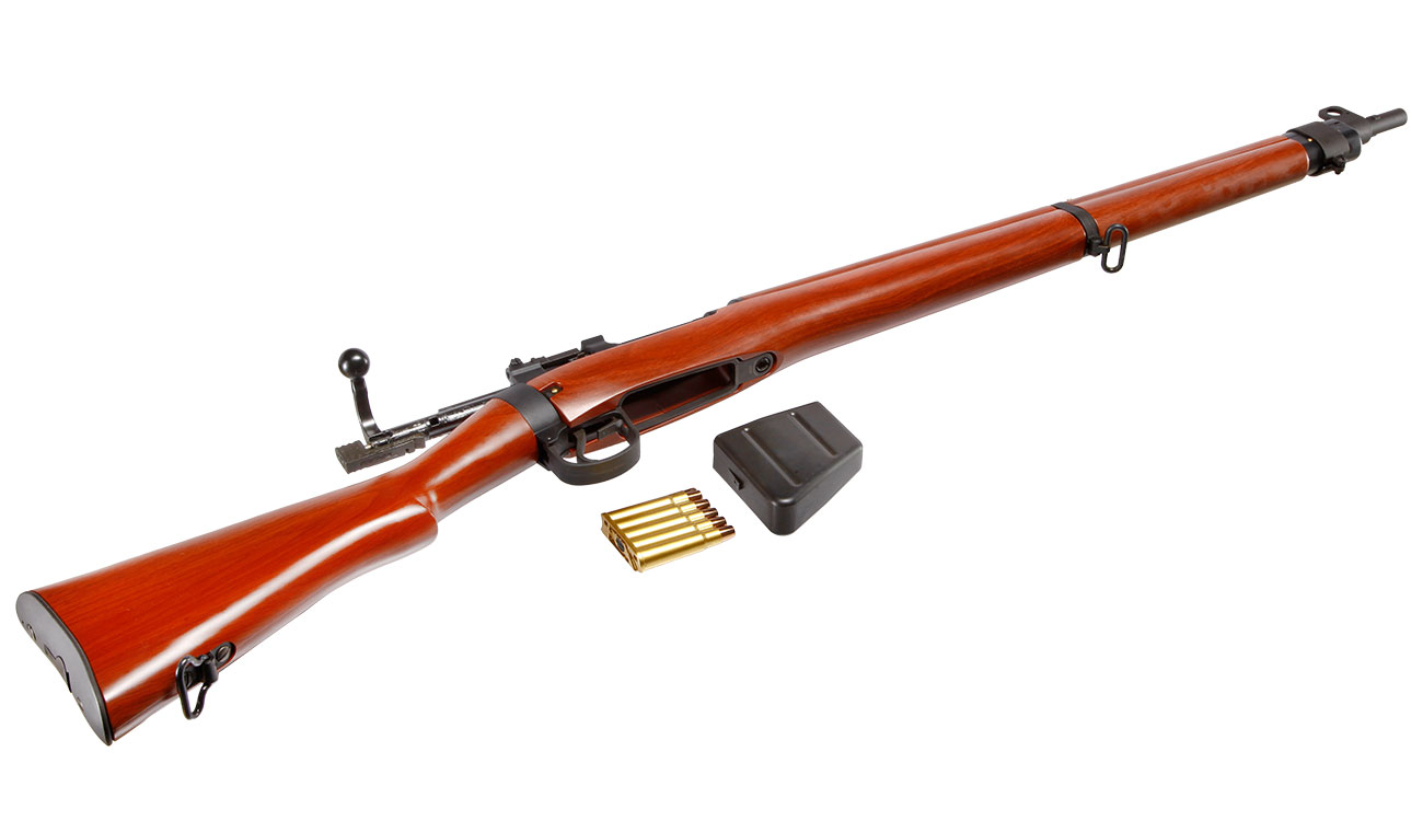 G&G Lee-Enf. SMLE No.4 MK1 Vollmetall Gas Bolt-Action Gewehr 6mm BB Holzoptik Bild 4