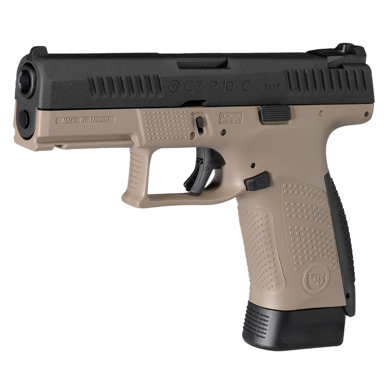 KJ Works CZ P-10 C mit Metallschlitten CO2BB 6mm BB Dualtone