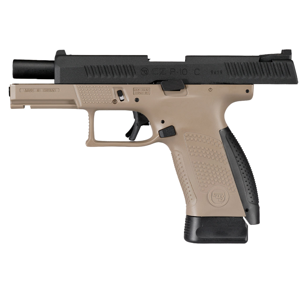 KJ Works CZ P-10 C mit Metallschlitten CO2BB 6mm BB Dualtone Bild 2