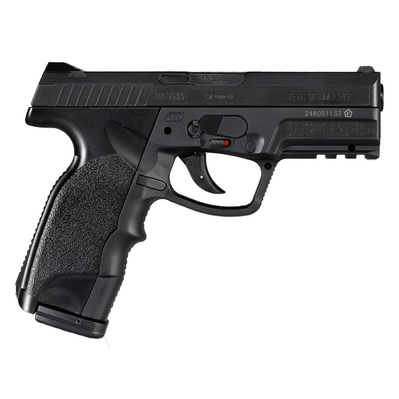 ASG Steyr M9A1 Polymergehuse CO2 NBB 6mm BB schwarz - Low Power Version Bild 2