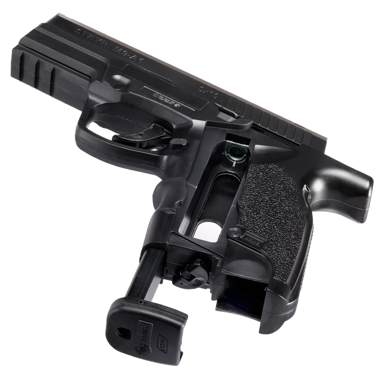 ASG Steyr M9A1 Polymergehuse CO2 NBB 6mm BB schwarz - Low Power Version Bild 5