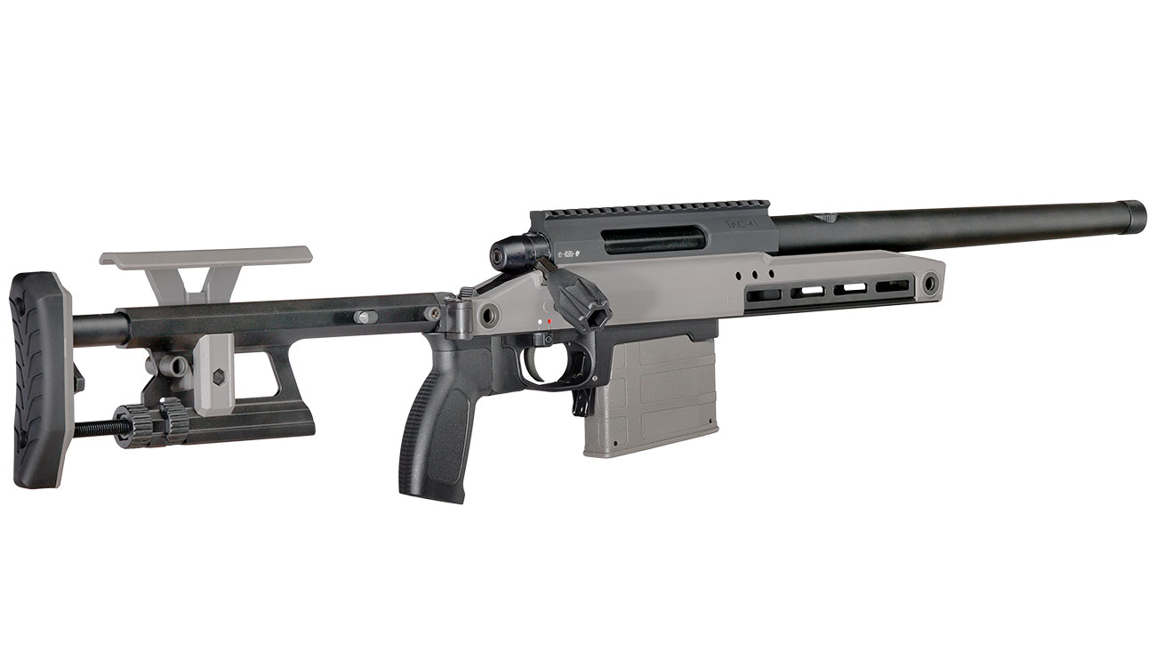 Silverback TAC-41 A mit Aluminium Chassis Bolt Action Snipergewehr Springer 6mm BB Wolf Grey Bild 3