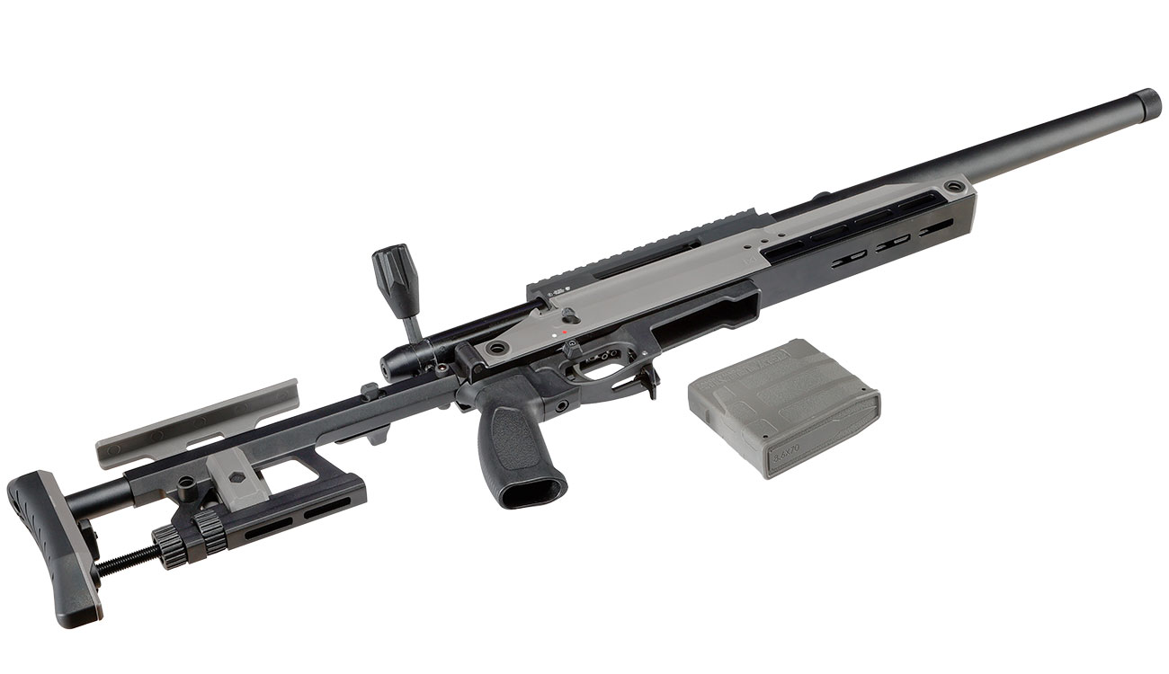 Silverback TAC-41 A mit Aluminium Chassis Bolt Action Snipergewehr Springer 6mm BB Wolf Grey Bild 4