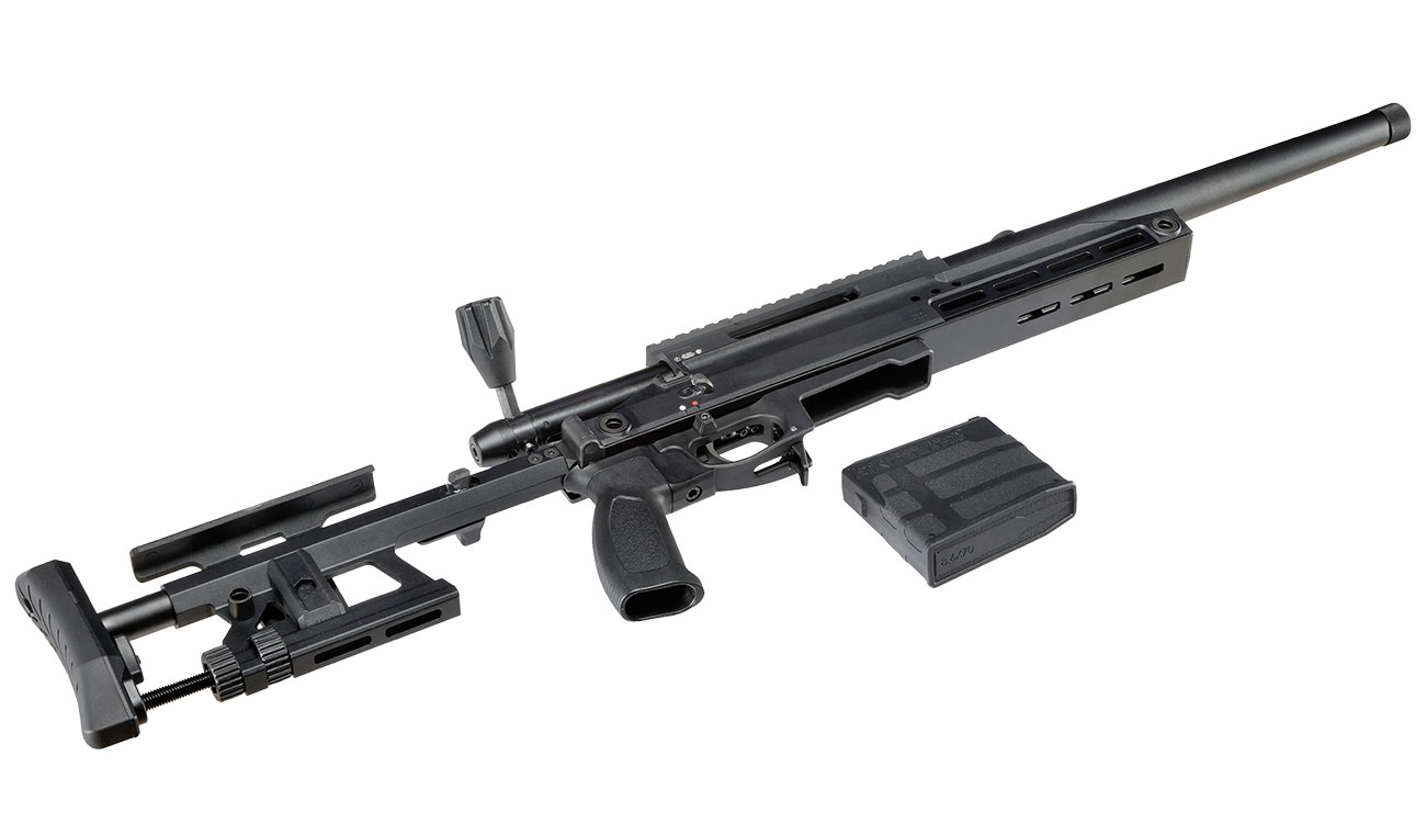 Silverback TAC-41 A mit Aluminium Chassis Bolt Action Snipergewehr Springer 6mm BB schwarz Bild 4