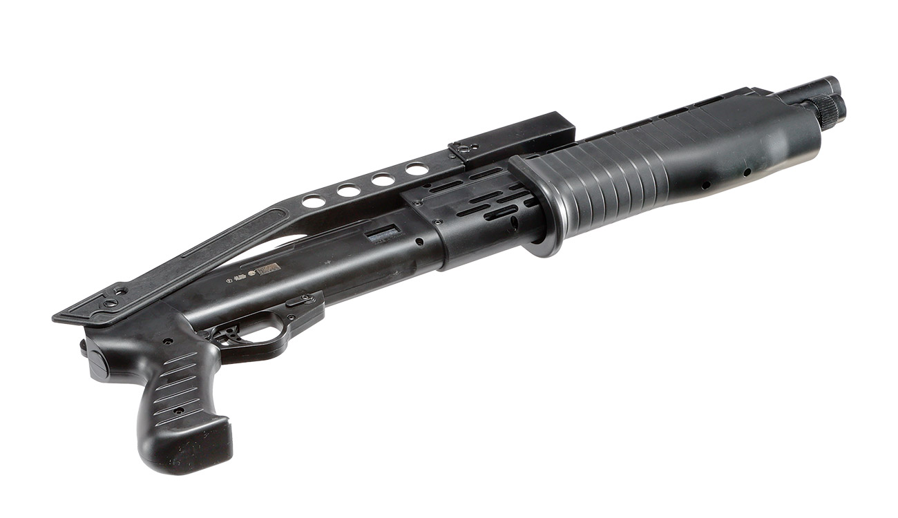 HFC SP12 Shotgun mit Klappschaft Springer 6mm BB schwarz Bild 6