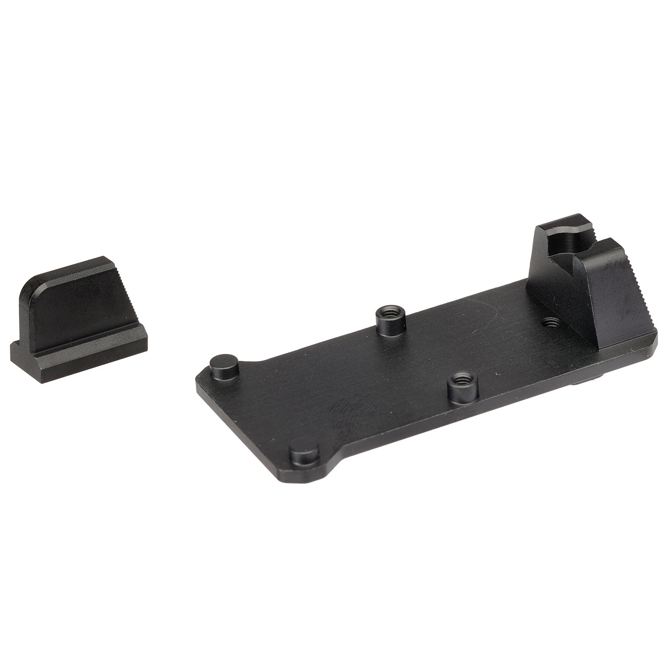 RWA CNC Aluminium RMR Sight Direkthalterung inkl. Visierung vorne schwarz f. VFC Glock / EXA GBB Serie Bild 1