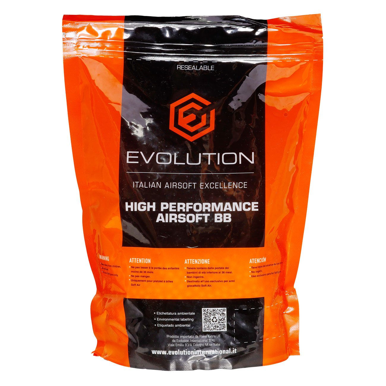 Evolution High Performance Airsoft BBs 0,25g 4.000er Beutel weiss Bild 1