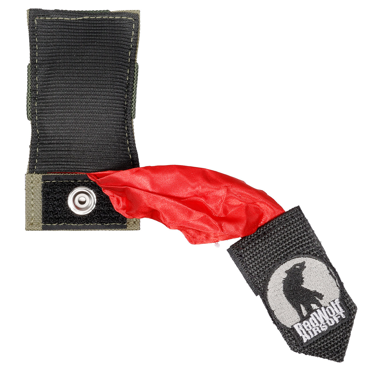 Redwolf Airsoft Airsoft Kill Rag / Dead Rag mit Molle-Tasche oliv / schwarz Bild 4