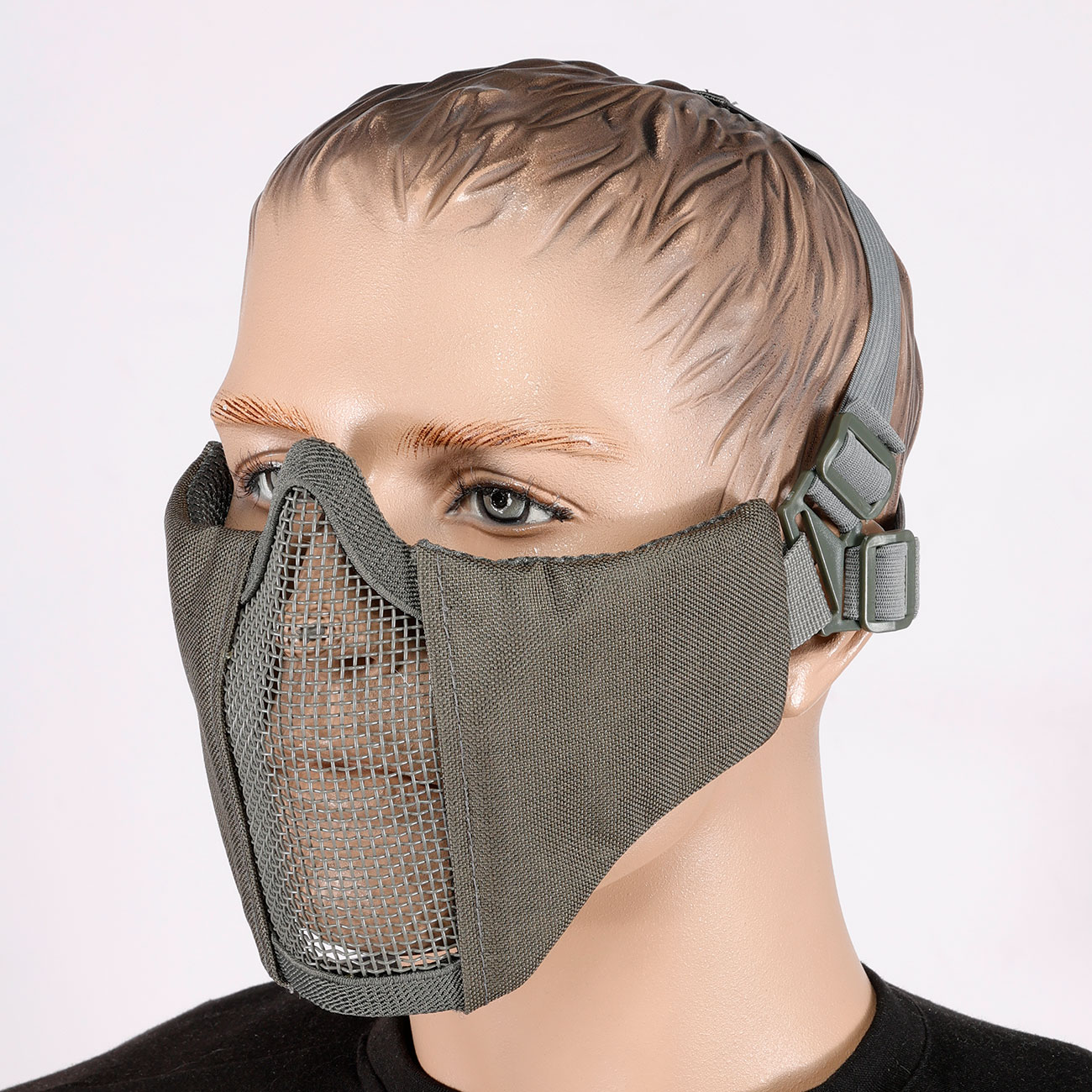 101 INC. Airsoft Gittermaske grau