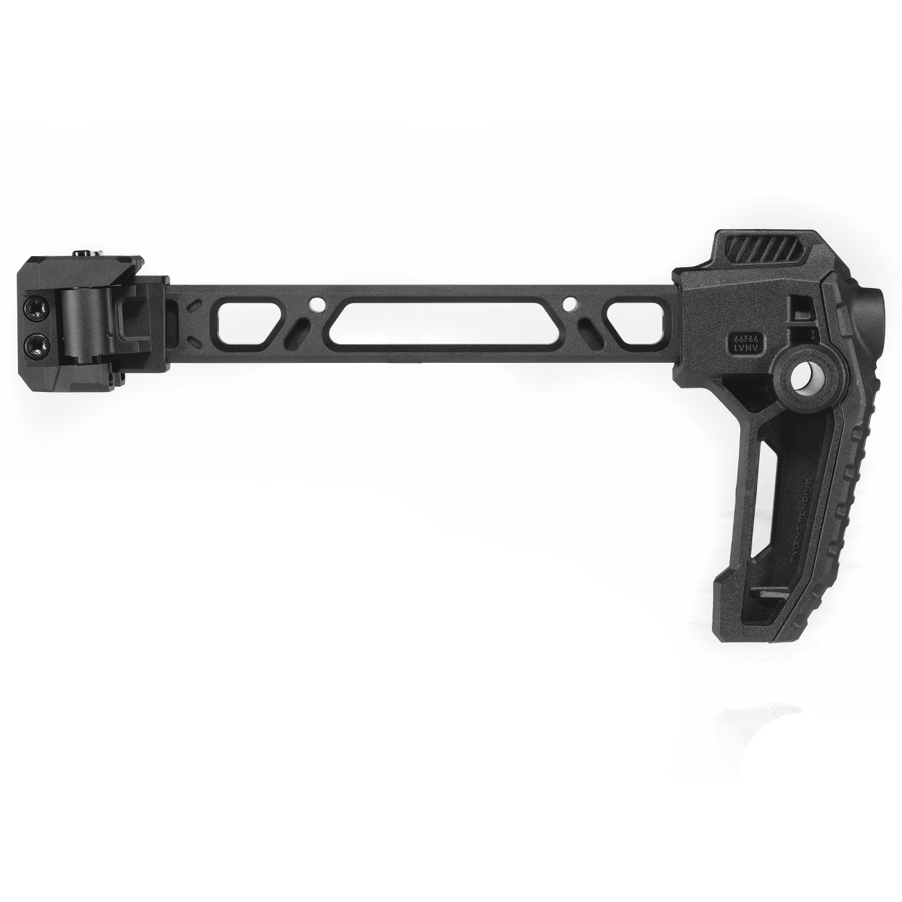 Strike Industries Dual Folding Adapter Schaft mit FSA Schaftkappe und Stabilizer End f. 20 - 22 mm Schienen schwarz Bild 2