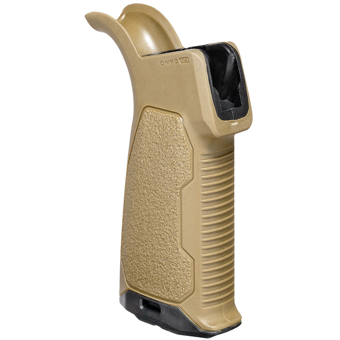 Strike Industries OMPG Overmolded Enhanced Pistol Grip Griffstck 15 Grad Flat Dark Earth f. VFC / WE / WA M4 GBB Serie Bild 1