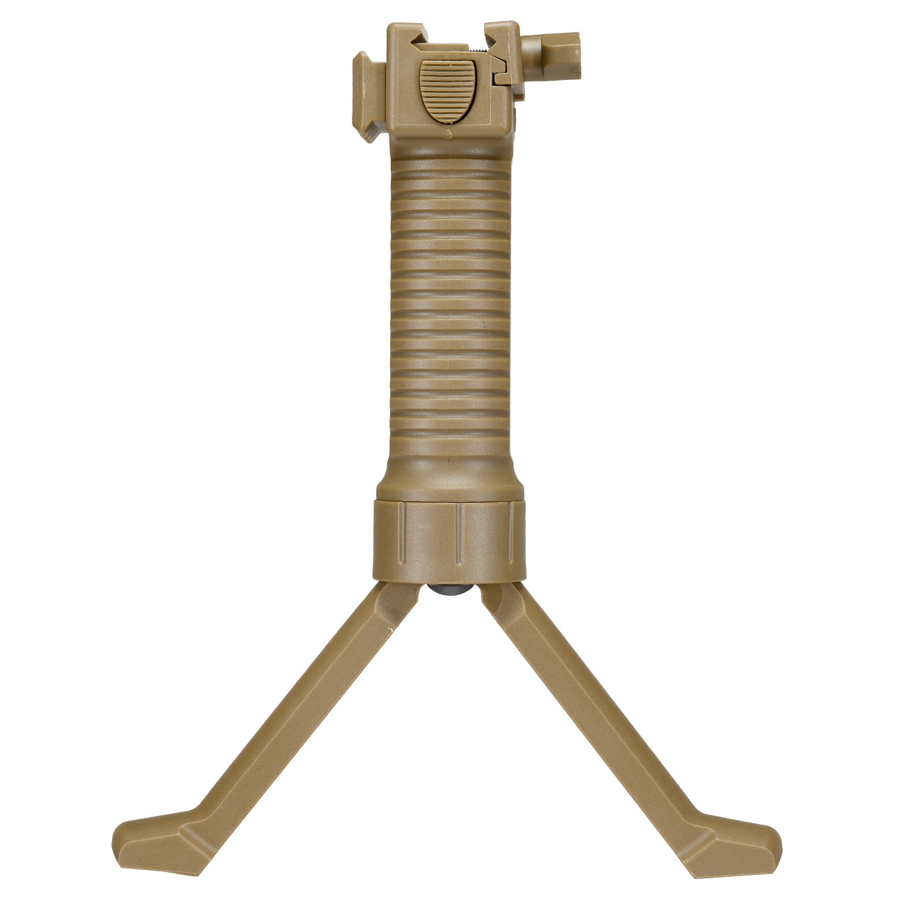 WoSport Tactical Bipod Frontgriff mit integriertem Zweibein f. 20 - 22mm Schienen tan Bild 9