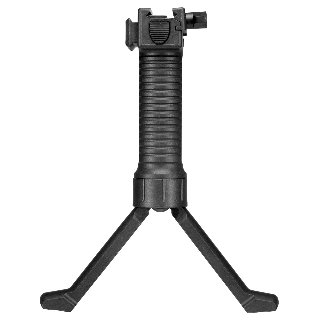 WoSport Tactical Bipod Frontgriff mit integriertem Zweibein f. 20 - 22mm Schienen schwarz Bild 9