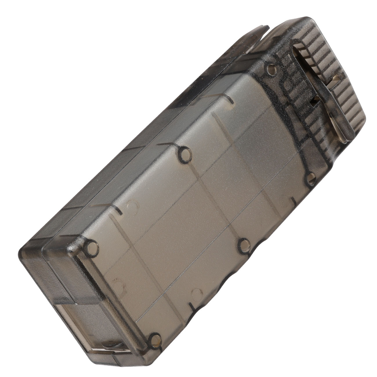 WoSport 1000 Rounds Silent Magazin-Speedloader f. M4 AEG / S-AEG Magazine grau-transparent