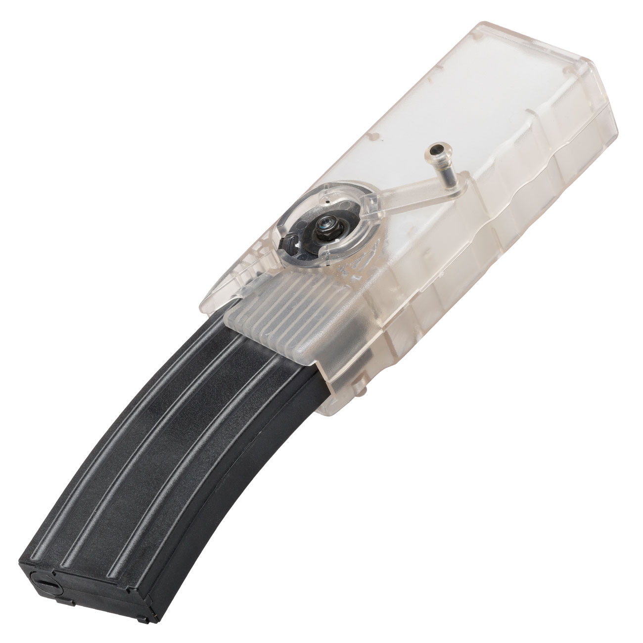 WoSport 1000 Rounds Silent Magazin-Speedloader f. M4 AEG / S-AEG Magazine transparent Bild 7