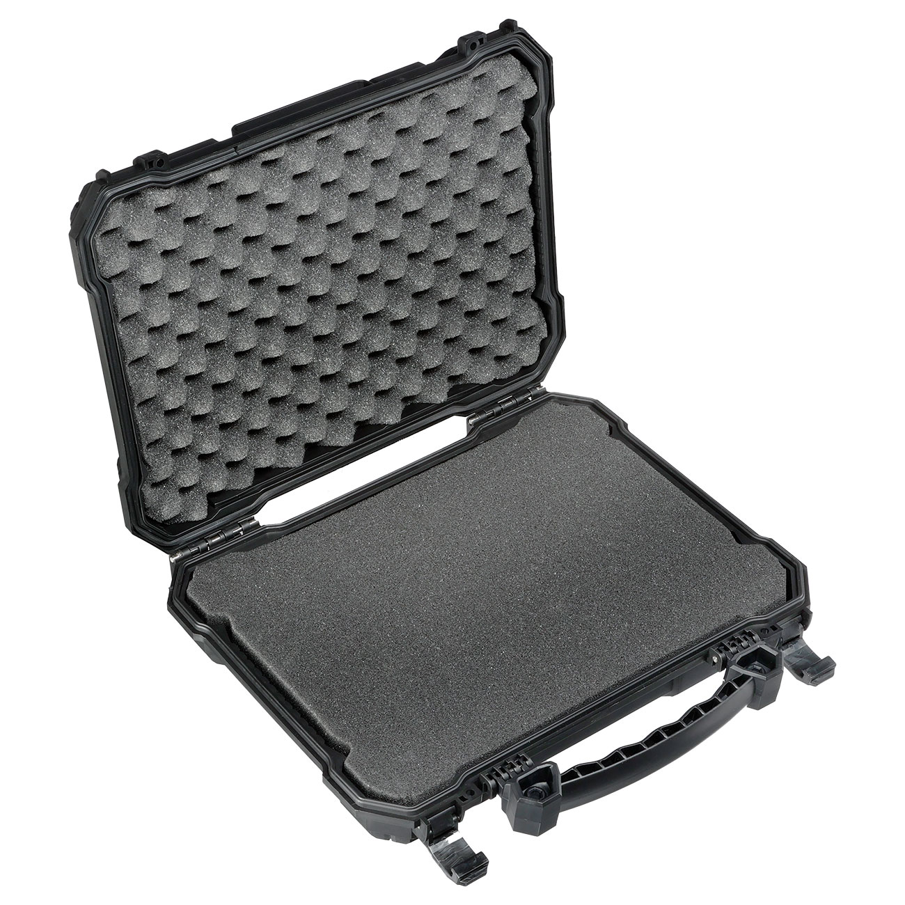 WoSport WST Tactical Pistol Case Pistolenkoffer 30 x 22 x 7 cm Cubed-Schaumstoff IPX7 / IK08 schwarz Bild 6