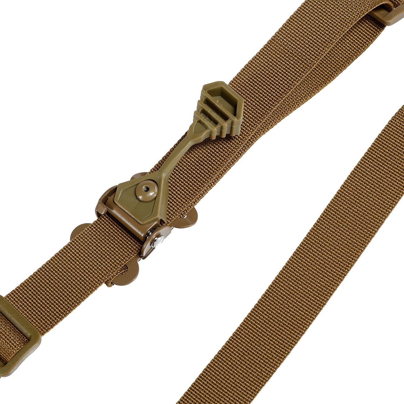 WoSport 2-Punkt Tragegurt Tactical Functional m. QD-Schnellverstellung Coyote Brown Bild 3