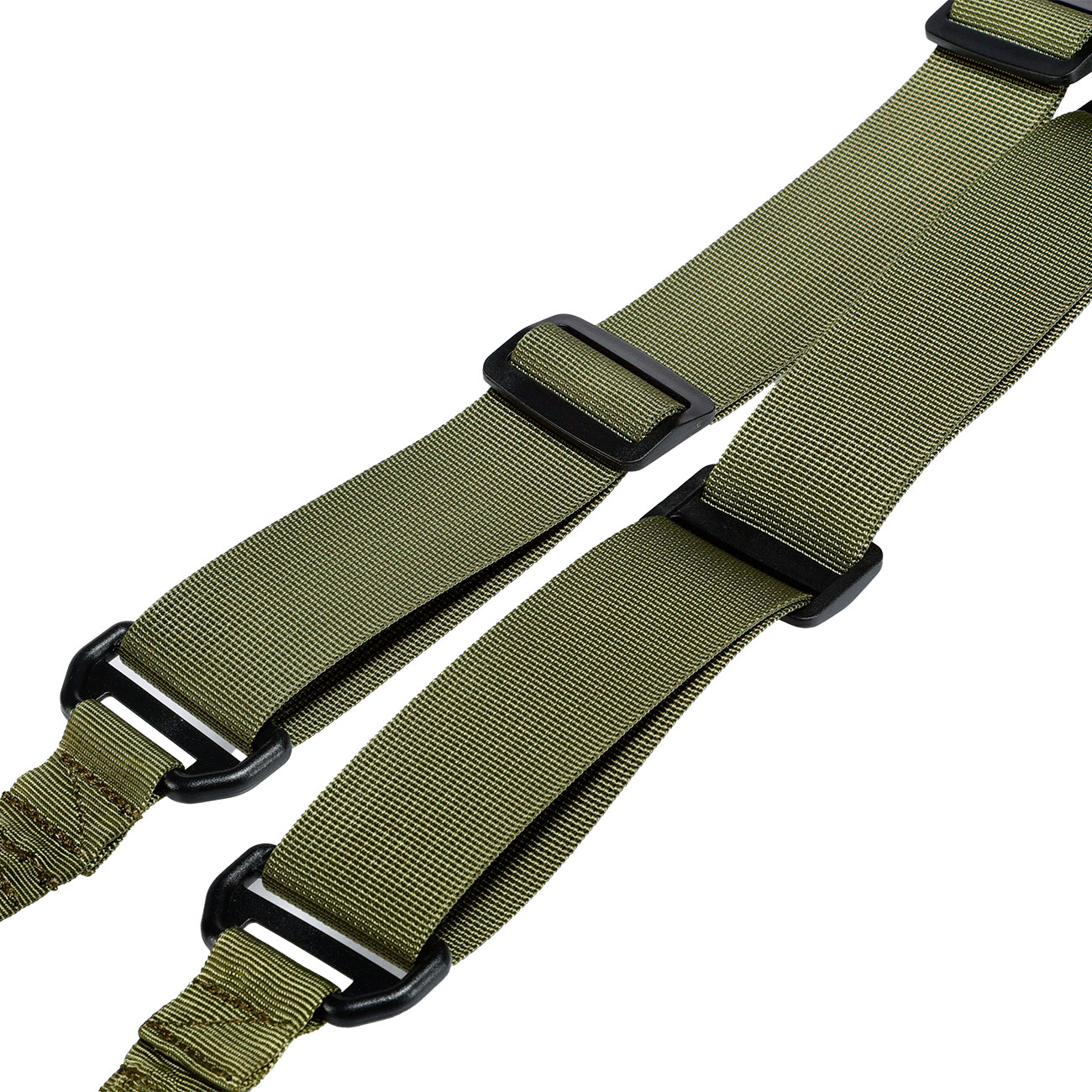 WoSport 2-Punkt Tragegurt Dual Bungee Universal Tactical mit Metallkarabiner oliv Bild 3