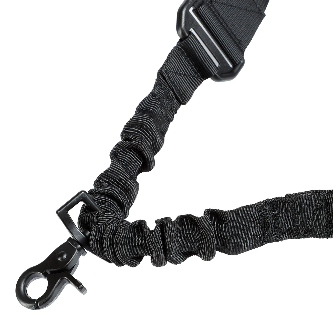 WoSport 1-Punkt Tragegurt Dual Bungee Universal mit Round-Hook Karabiner schwarz Bild 3