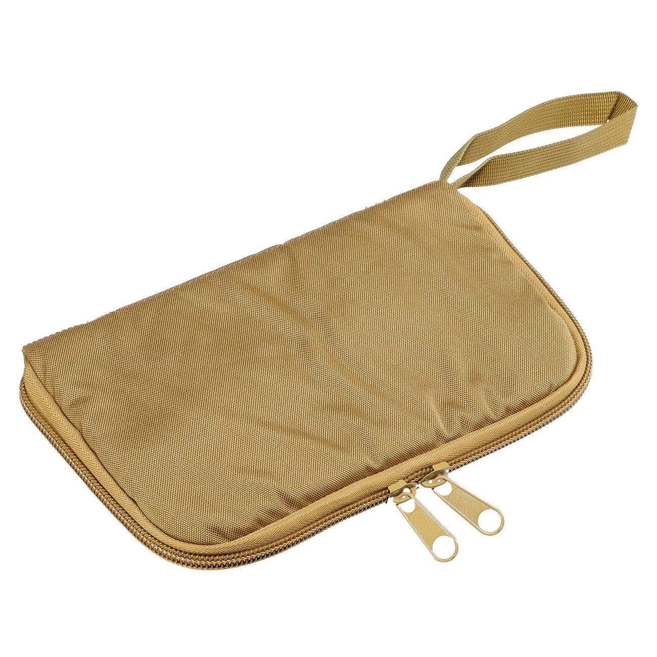 WoSport Pistolentasche / Futteral gepolstert 26 x 16 x 3,5 cm tan