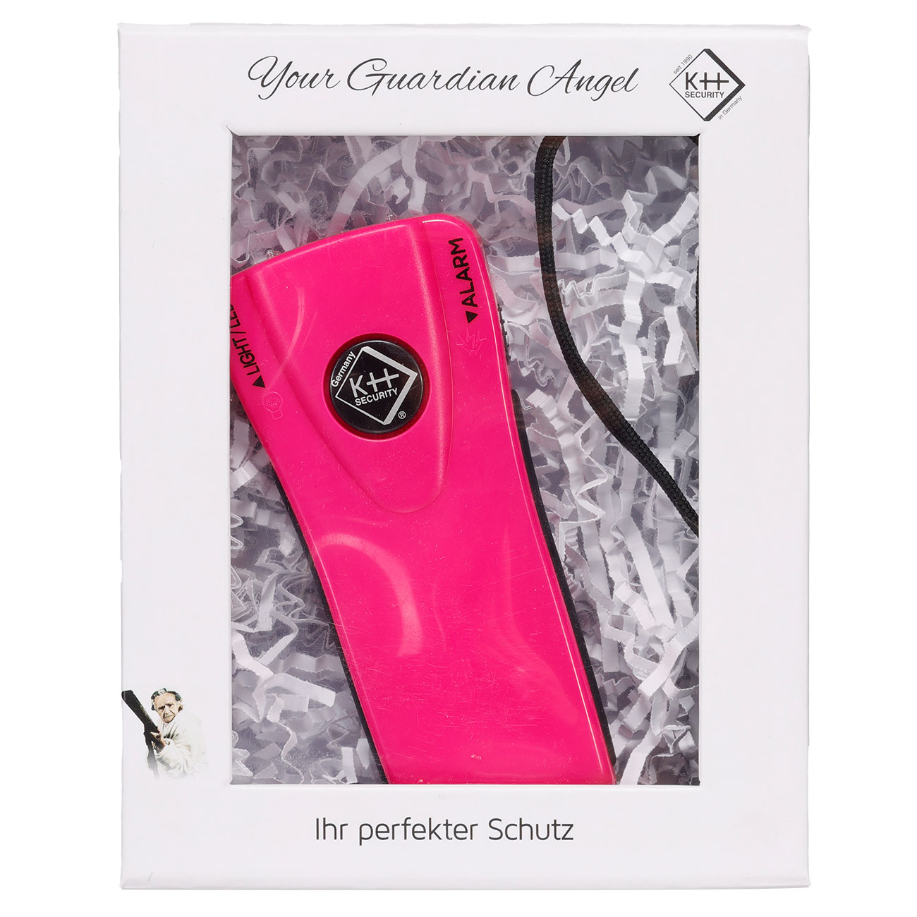 LED Taschenlampe mit Alarmfunktion pink inkl. Geschenkverpackung Bild 10