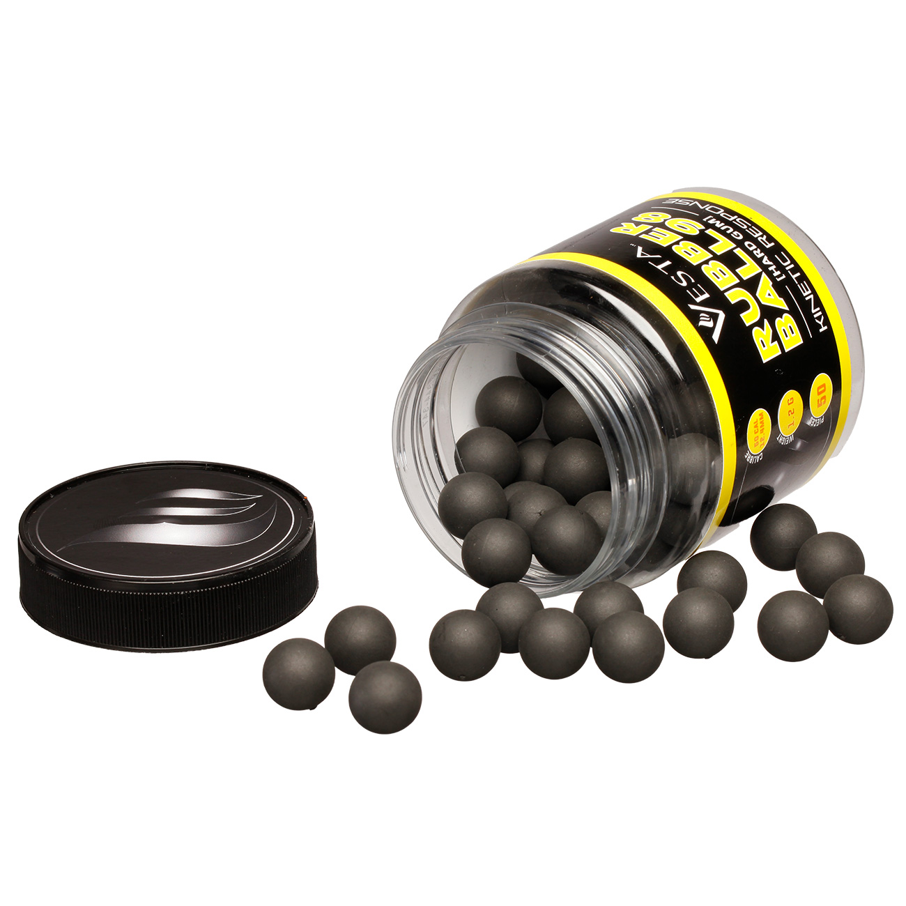 Vesta Rubberballs 98 Kaliber .50 schwarz 50 Stck Bild 3