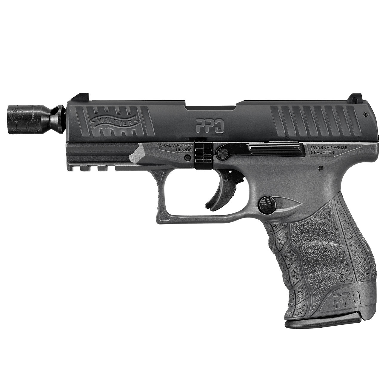 Walther PPQ M2 Schreckschuss Pistole 9mm P.A.K. Cerakote Tungsten Gray Sondermodell inkl. 100 Schuss Platzpatronen Bild 10