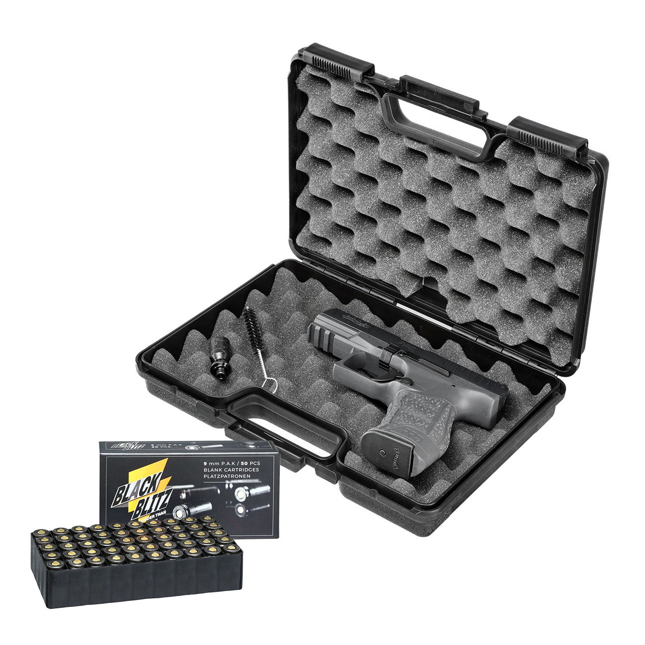 Walther PPQ M2 Schreckschuss Pistole 9mm P.A.K. Cerakote Tungsten Gray Sondermodell inkl. 50 Schuss Black Blitz GRATIS Bild 4