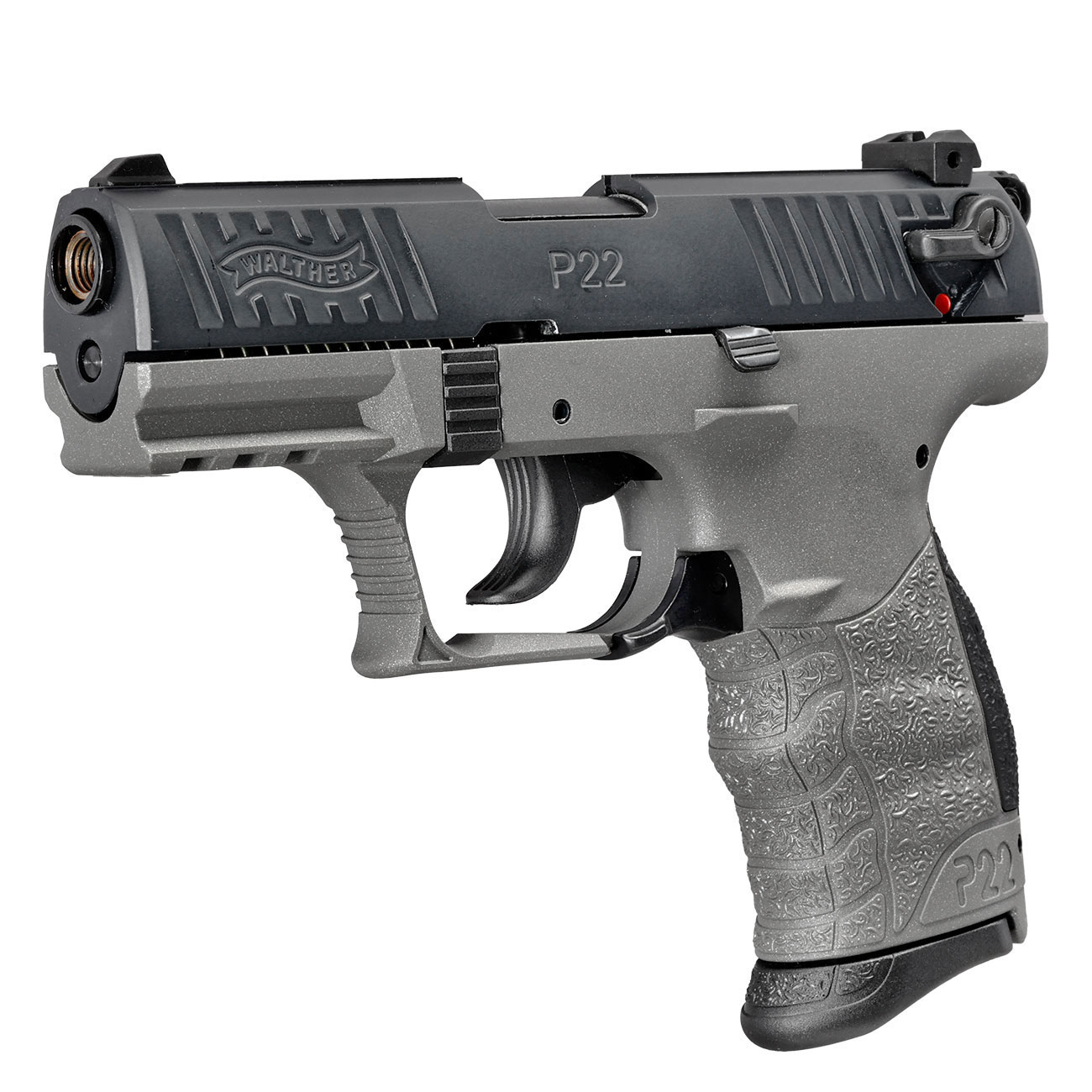 Walther P22Q Schreckschuss Pistole 9mm P.A.K. Cerakote Meteor Gray Sondermodell inkl. 50 Schuss Steel Blitz GRATIS Bild 2