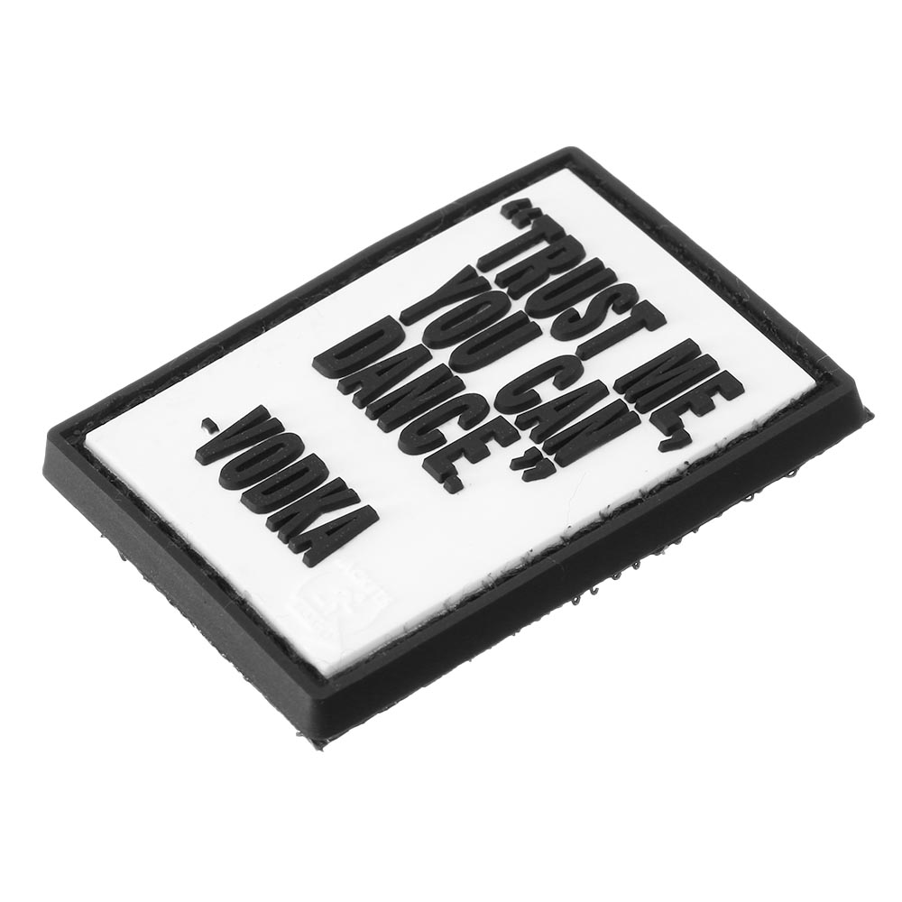 JTG 3D Rubber Patch mit Klettflche Trust Me, you can Dance wei/schwarz Bild 1