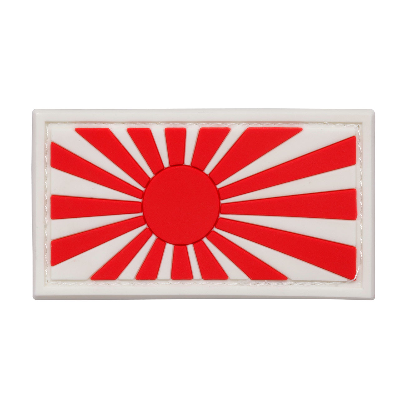 3D Rubber Patch mit Klettflche japanische Kriegsflagge fullcolor