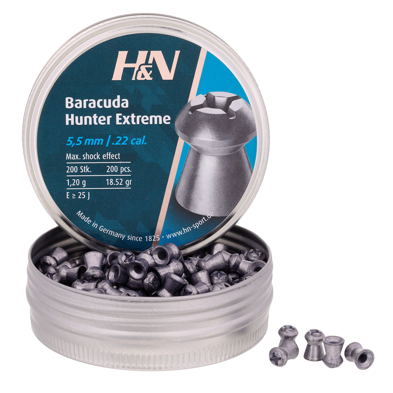 H&N Baracuda Hunter Rundkopf-Diabolos Extreme Hohlspitze 5,5mm 200 Stck