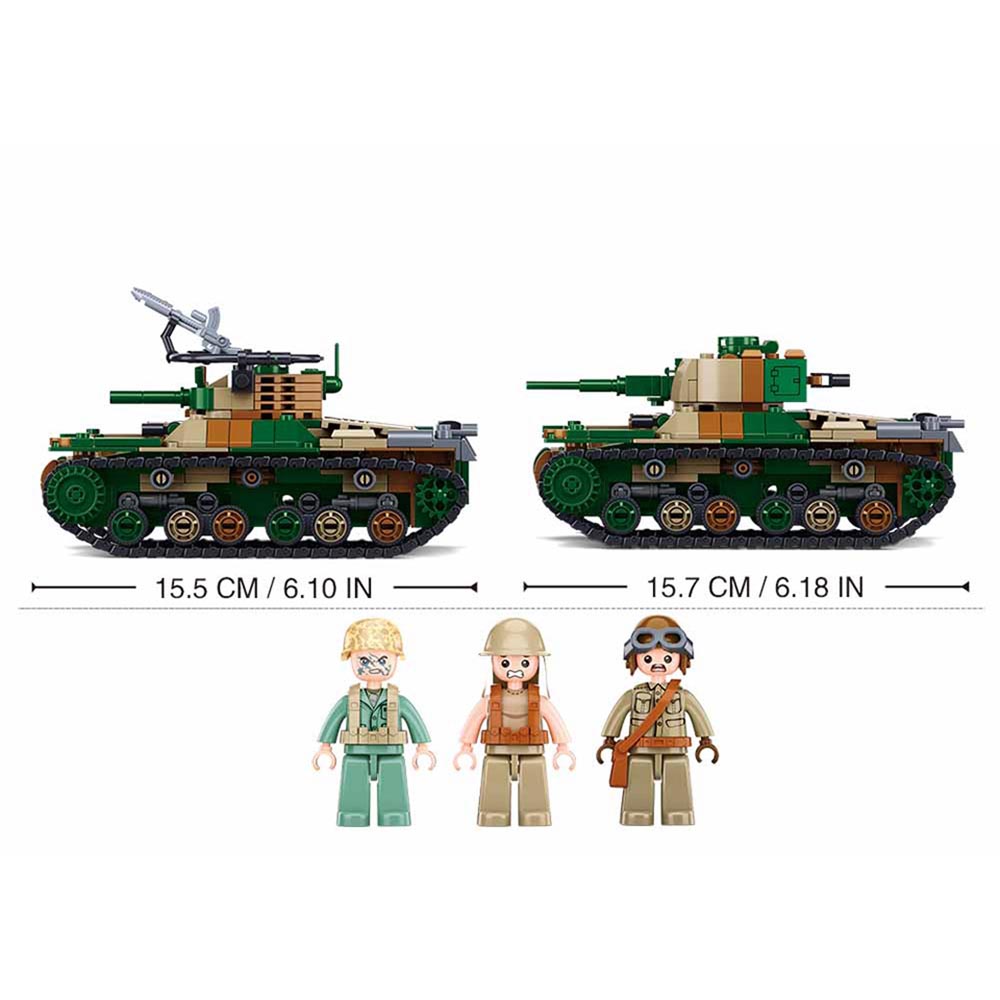 Sluban M38-B0856 WWII-m5 Light Tank