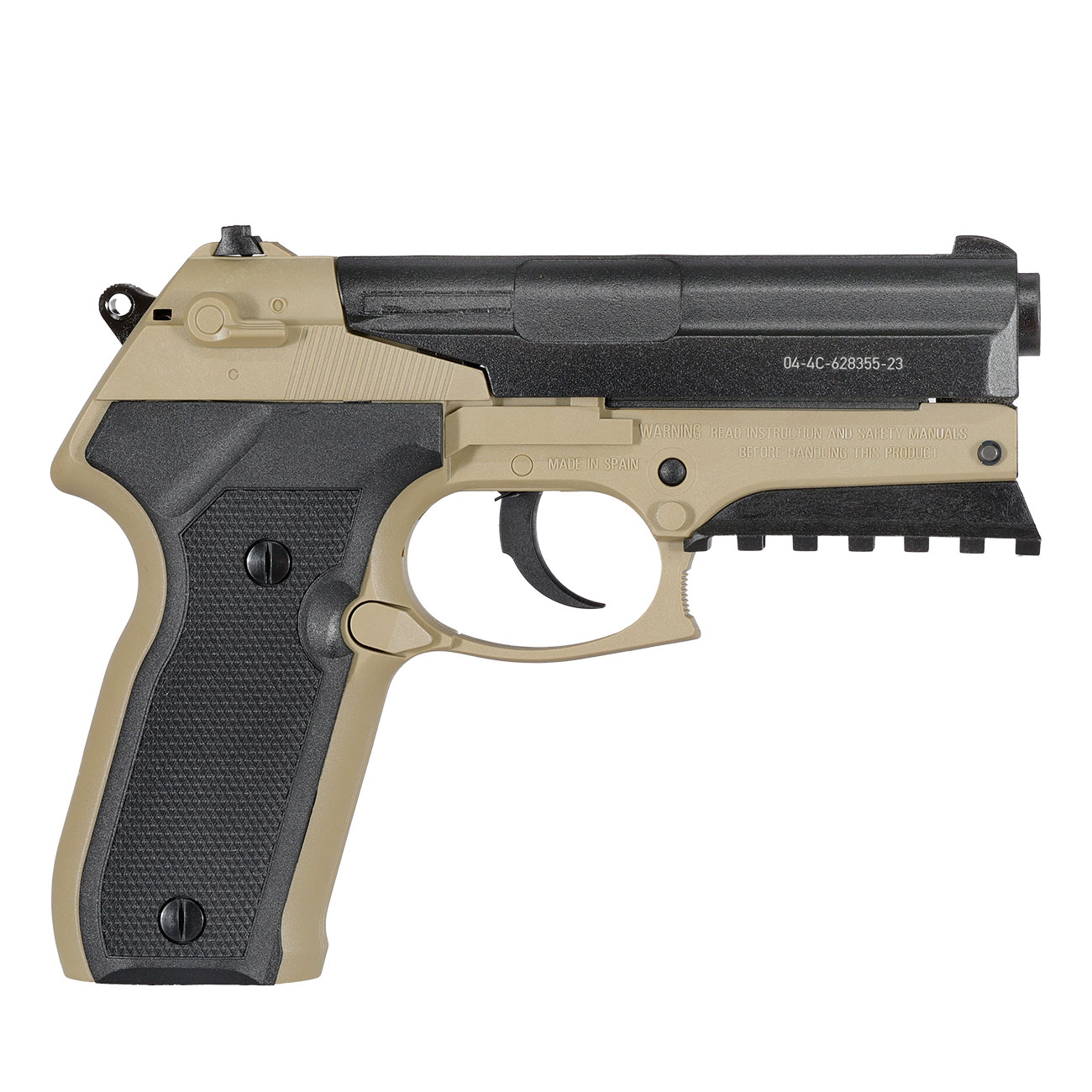 Gamo PT-80 Desert Attack CO2 Luftpistole 4,5 mm Diabolo tan/schwarz inkl. Pistolenkoffer Bild 5