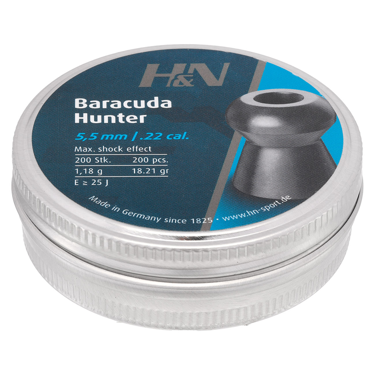 H&N Rundkopf-Diabolos Baracuda Hunter Hohlspitze 5,5mm 200 Stck Bild 1